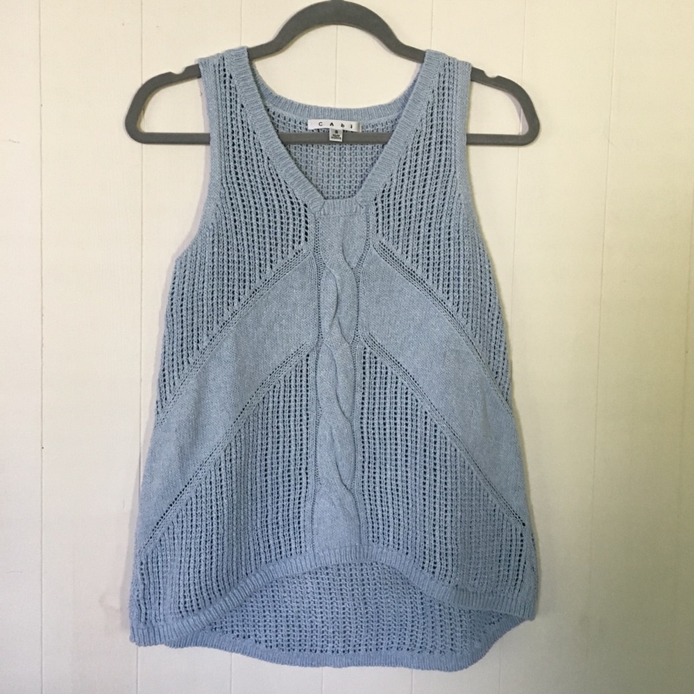 Cabi sleeveless sweater top